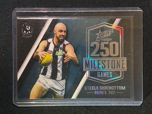2022 Footy Stats Prestige STEELE SIDEBOTTOM 250 Milestone Games Platinum 004/195 #14