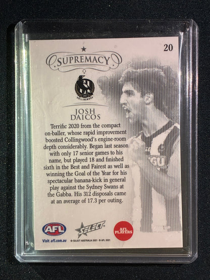 2021 Select Supremacy JOSH DAICOS Supremacy Base Red 05/45 #20
