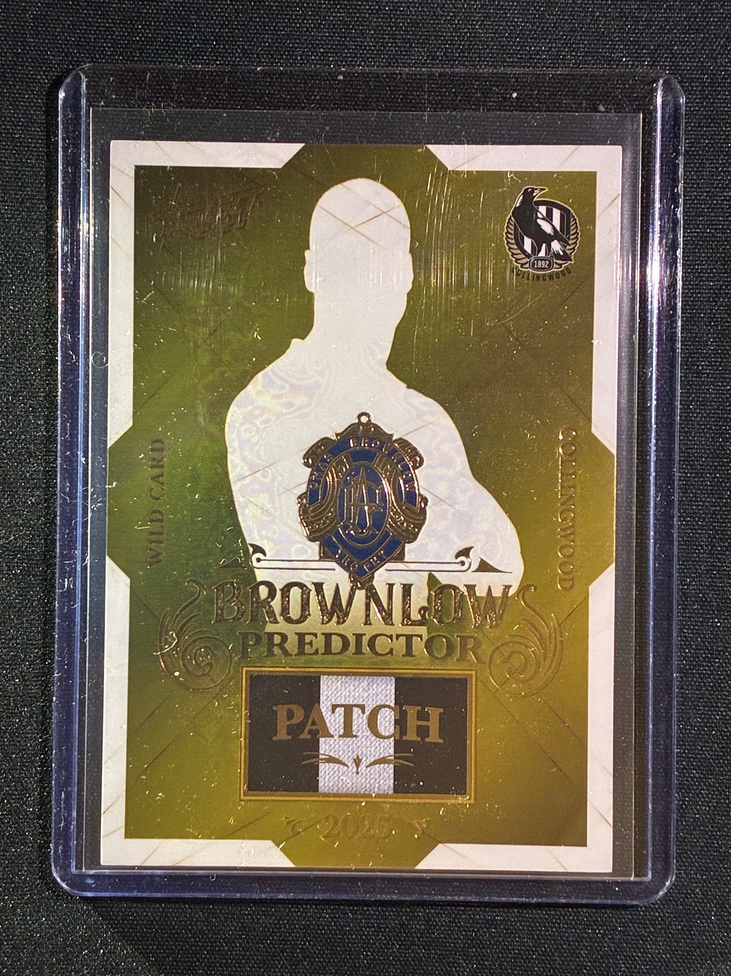 2025 Select Footy Stars COLLINGWOOD MAGPIES WILD CARD Brownlow Predictor Patch Gold 149/220 #20