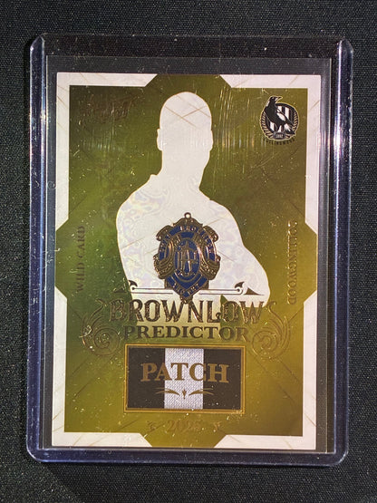 2025 Select Footy Stars COLLINGWOOD MAGPIES WILD CARD Brownlow Predictor Patch Gold 149/220 #20