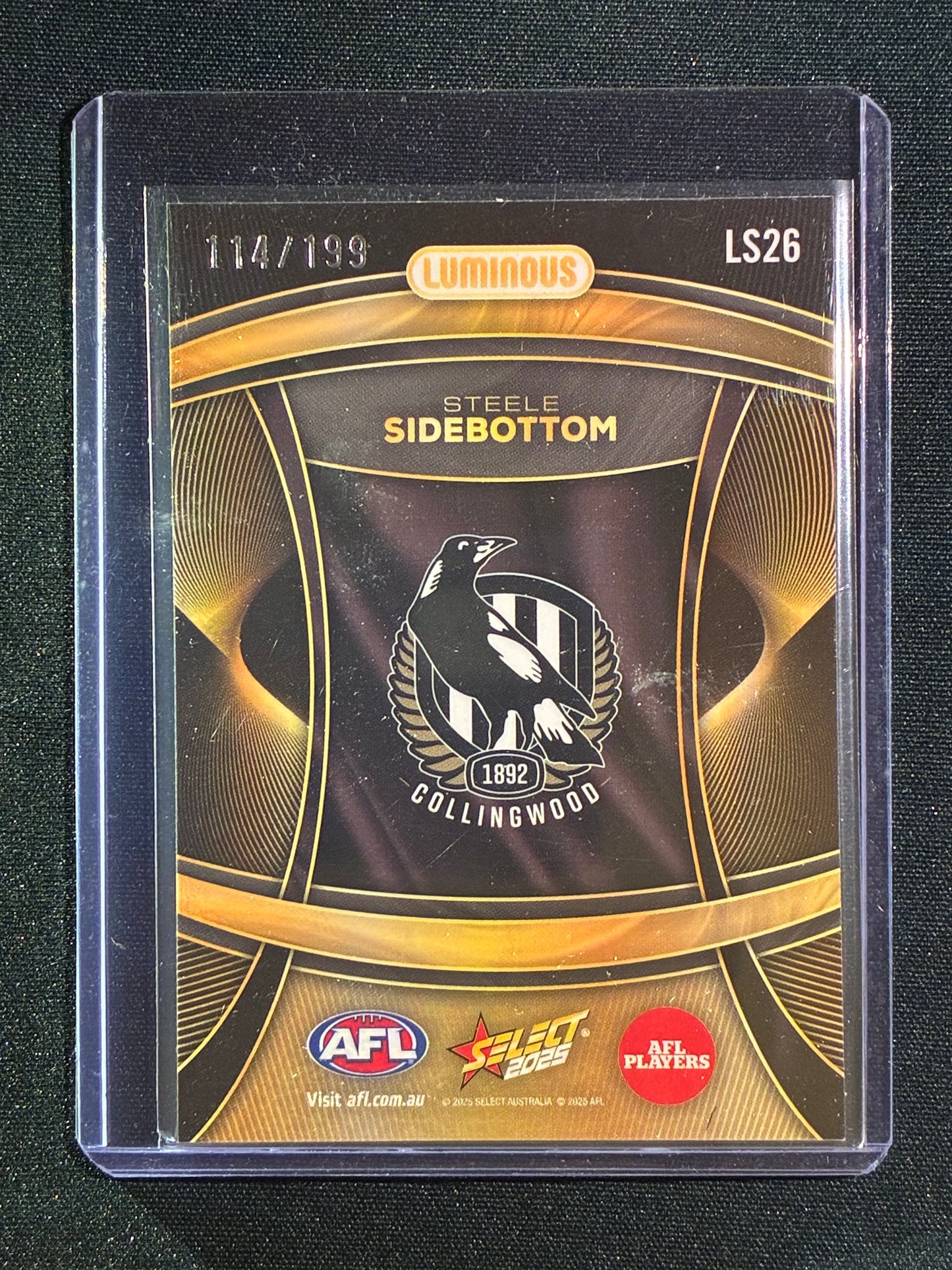 2025 Select Footy Stars STEELE SIDEBOTTOM Luminous Superstars 114/199 #26