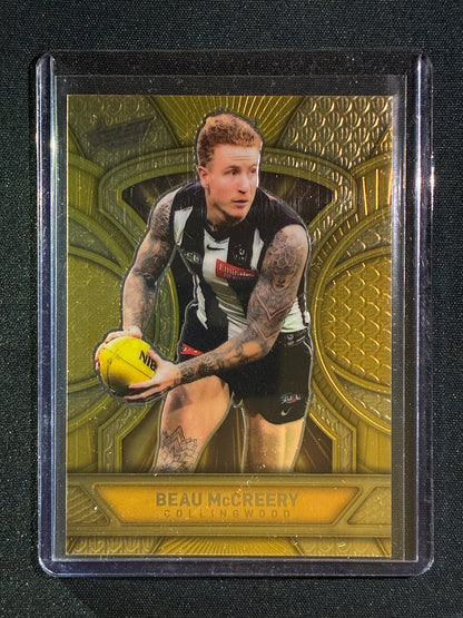 2025 Select Footy Stars BEAU MCCREERY Luminous Dragon Scales Refractor Gold 010/399 #45