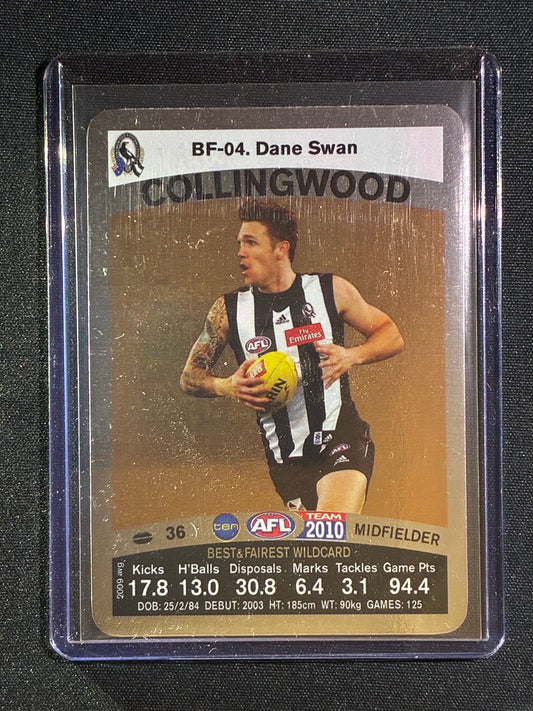 2010 Teamcoach DANE SWAN Best & Fairest Wildcard #4 Gold