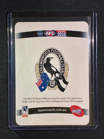 2010 Teamcoach DANE SWAN Best & Fairest Wildcard #4 Gold
