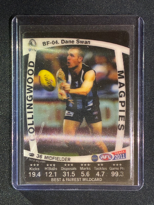 2011 Teamcoach DANE SWAN Best & Fairest Wildcard #4 Lenticular