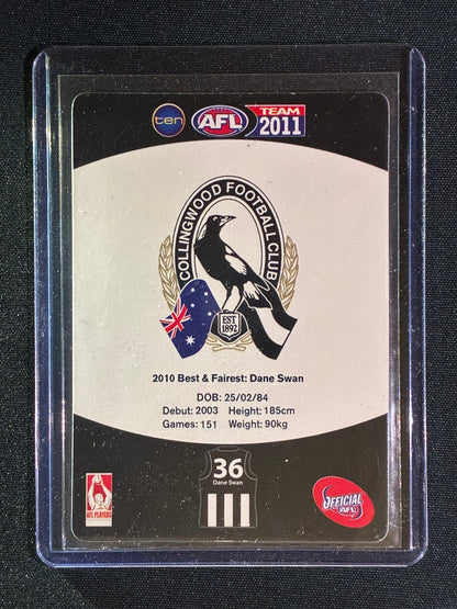 2011 Teamcoach DANE SWAN Best & Fairest Wildcard #4 Lenticular