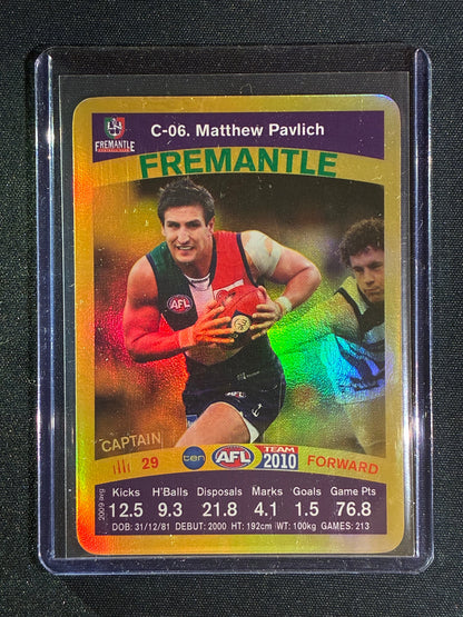 2010 Teamcoach MATTHEW PAVLICH Captain Gold #6