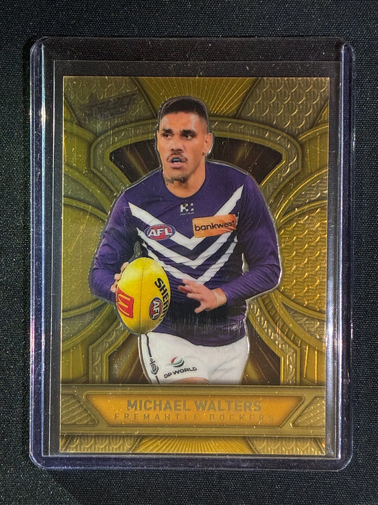 2025 Select Footy Stars MICHAEL WALTERS Luminous Dragon Scales Refractor Gold 140/399 #71
