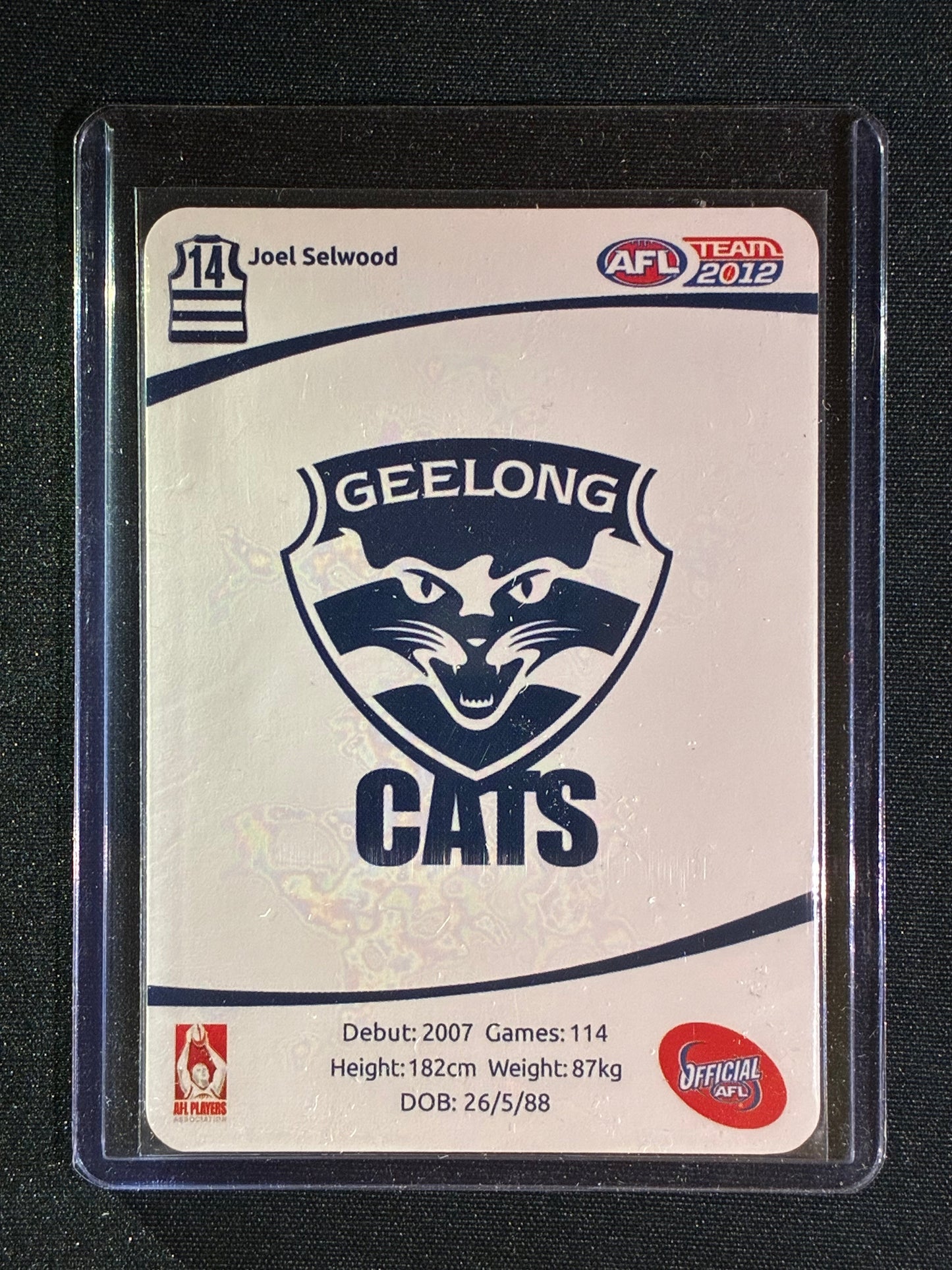 2012 Teamcoach JOEL SELWOOD Gold 2011 Premiership Cup #86
