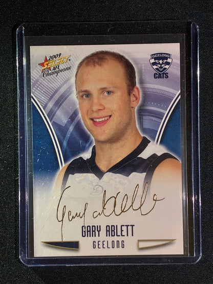 2009 Select Champions GARY ABLETT Gold Foil Signature #28