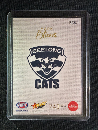 2022 Select Footy Stars MARK BLICAVS Blank Canvas Blank Slate 240/250 #67