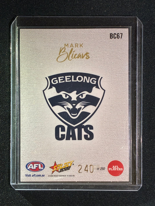 2022 Select Footy Stars MARK BLICAVS Blank Canvas Blank Slate 240/250 #67
