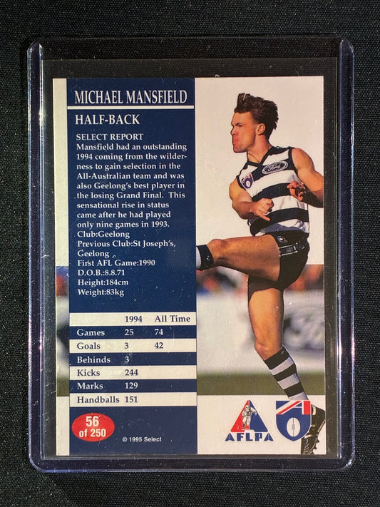 1995 Select MICHAEL MANSFIELD Base Signature Auto IP #56