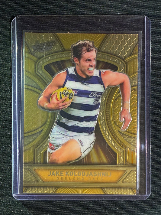 2025 Select Footy Stars JAKE KOLODJASHNIJ Luminous Dragon Scales Gold Refractor 082/399 #82