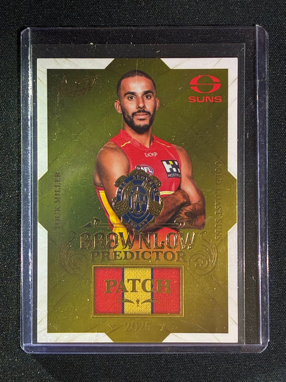 2025 Select Footy Stars TOUK MILLER Brownlow Predictor Patch Gold 182/220 #43