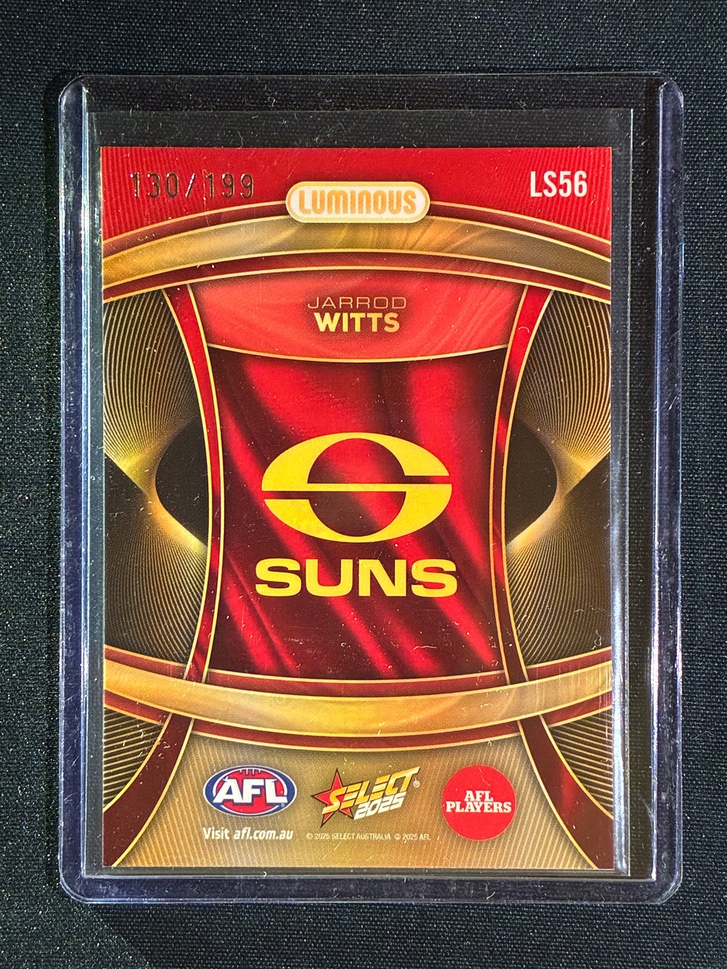 2025 Select Footy Stars JARROD WITTS Luminous Superstars 130/199 #56
