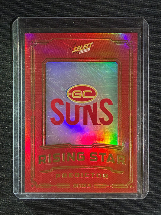 2023 Select Footy Stars GOLD COAST SUNS Rising Star Predictor Gold 175/260