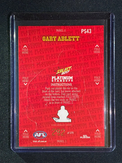 2017 Select Footy Stars GARY ABLETT Platinum Standups 292/375 #43