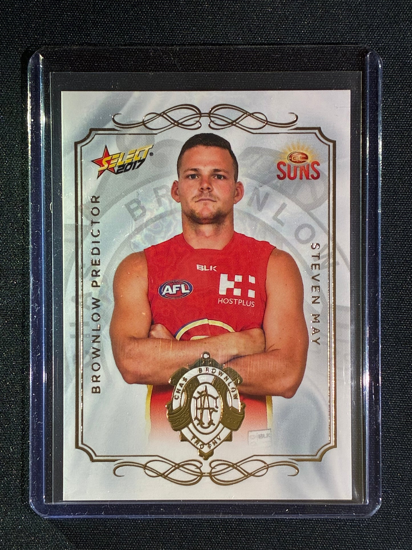 2017 Select Footy Stars STEVEN MAY Brownlow Predictor Gold 264/275 #63