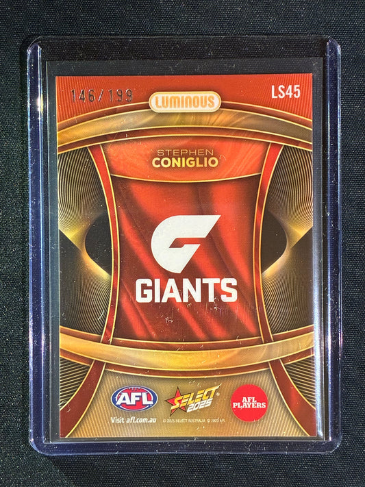 2025 Select Footy Stars STEPHEN CONIGLIO Luminous Superstars 146/199 #45