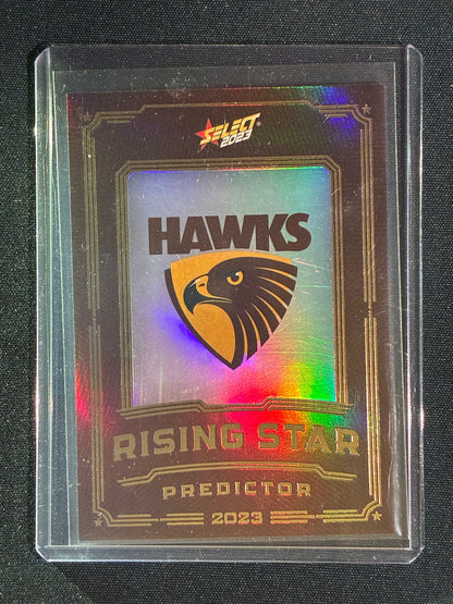 2023 Select Footy Stars HAWTHORN HAWKS Rising Star Predictor Gold 039/260