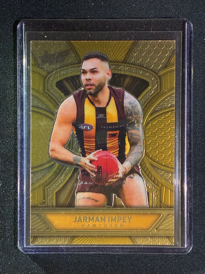 2025 Select Footy Stars JARMAN IMPEY Luminous Dragon Scales Gold Refractor 289/399 #114