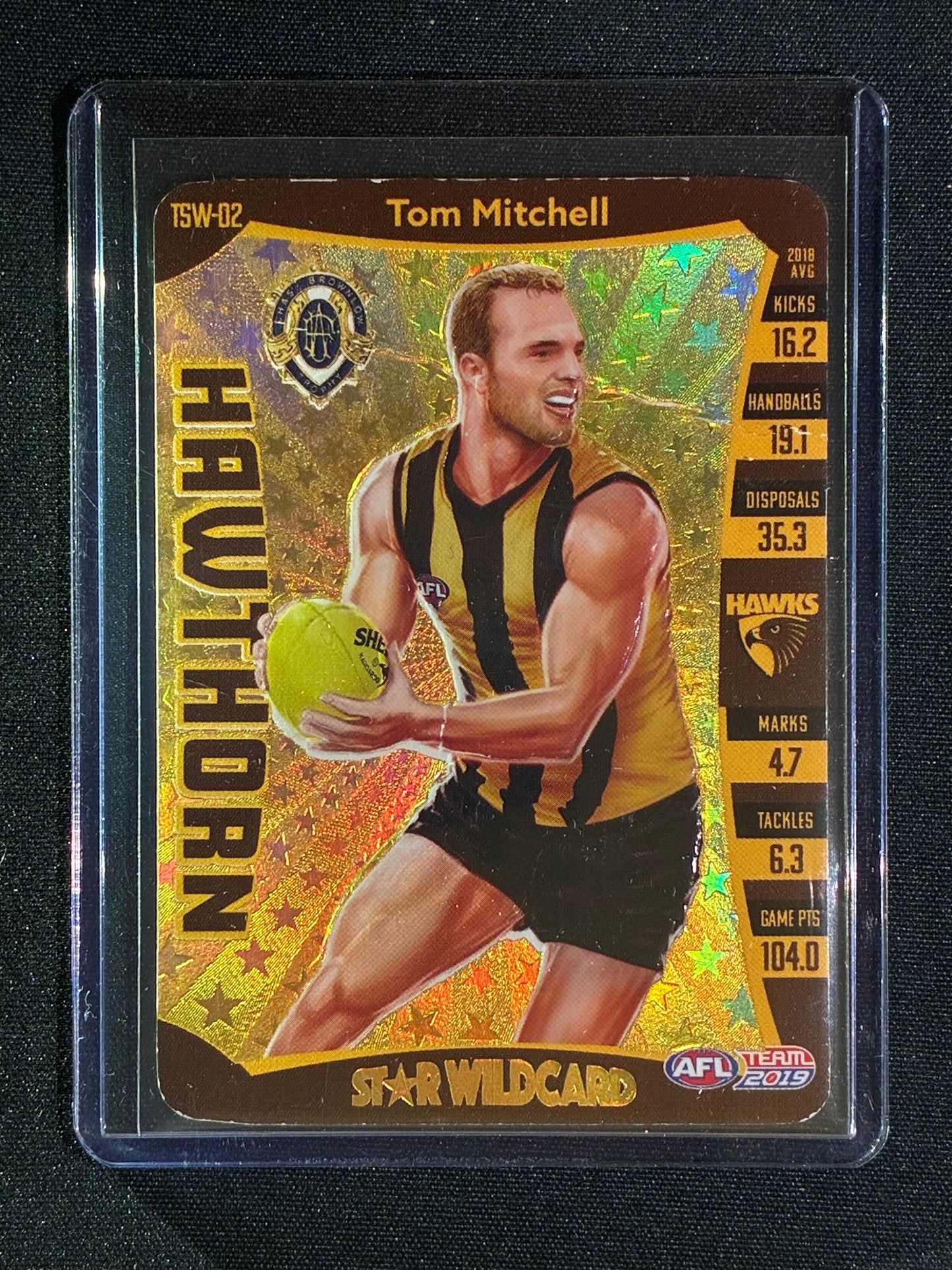 2019 Teamcoach TOM MITCHELL Trophy Star Wildcard Gold SP #2