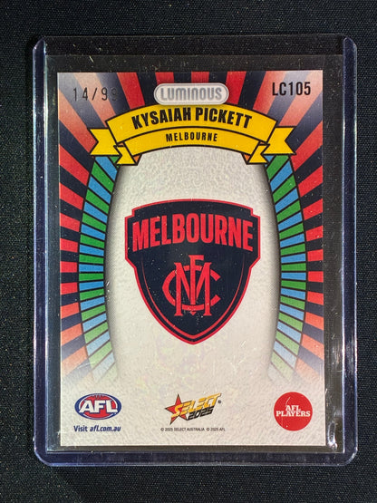 2025 Select Footy Stars KYSAIAH PICKETT Luminous Carnival 14/99 #105