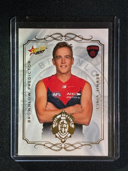 2017 Select Footy Stars BERNIE VINCE Brownlow Predictor Gold 198/275 #86