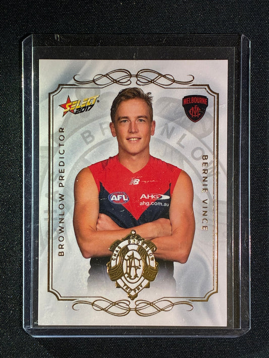 2017 Select Footy Stars BERNIE VINCE Brownlow Predictor Gold 198/275 #86