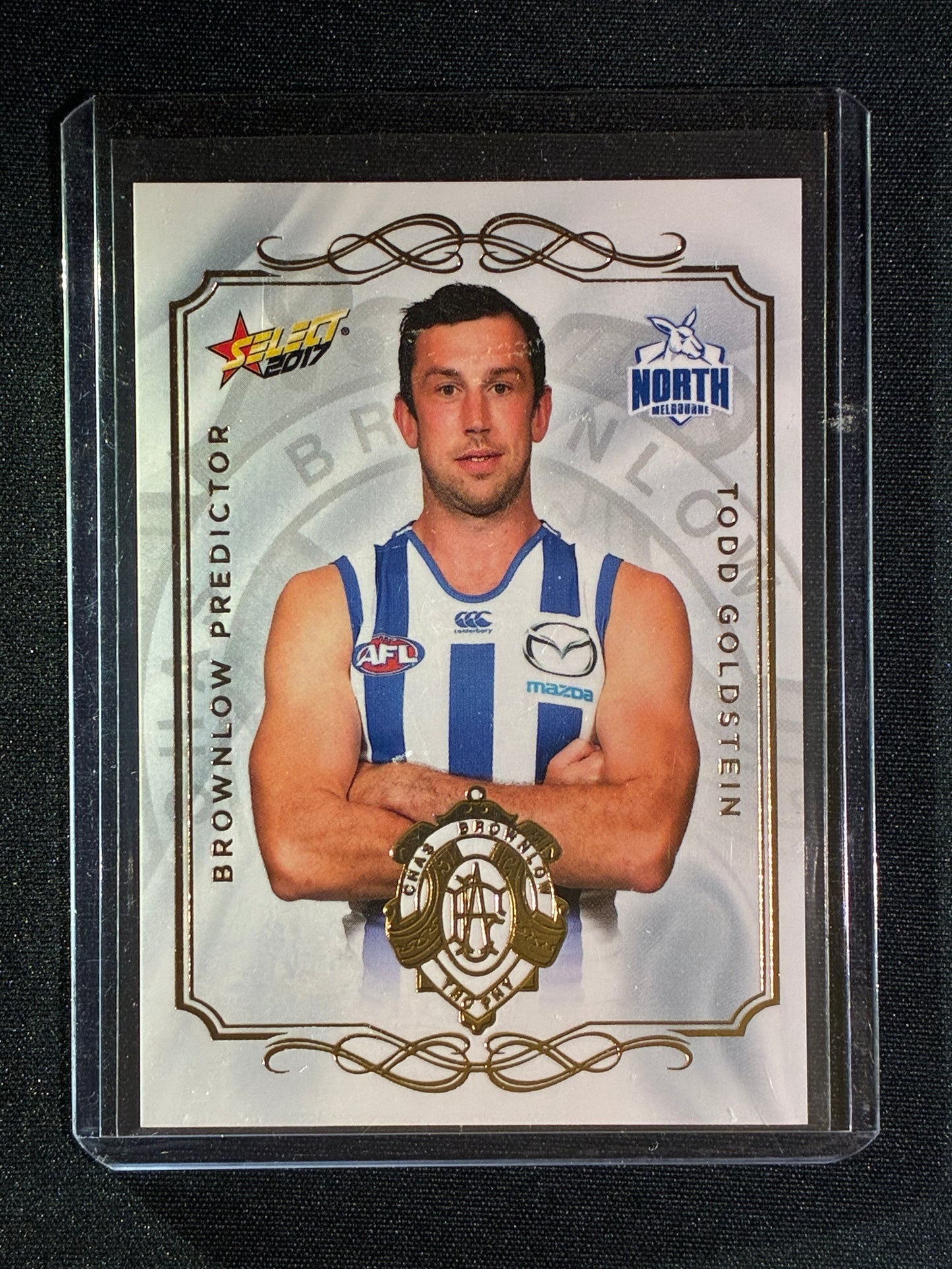 2017 Select Footy Stars TODD GOLDSTEIN Brownlow Predictor Gold 035/275 #92
