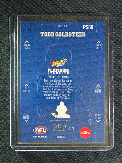 2017 Select Footy Stars TODD GOLDSTEIN Platinum Standups 252/375 #69