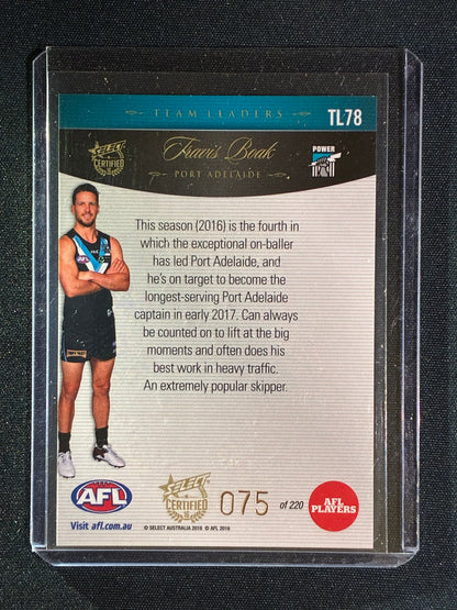 2016 Select Certified TRAVIS BOAK Team Leaders Captain 075/220 #78