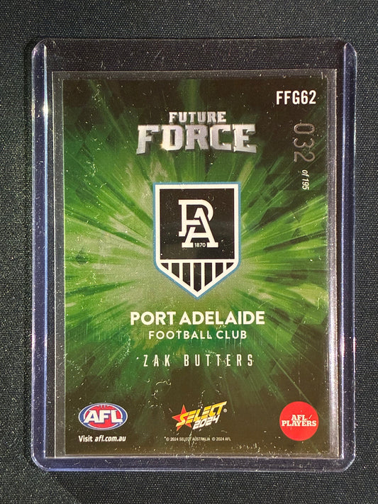 2024 Select Footy Stars ZAK BUTTERS Future Force Green 032/195 #62