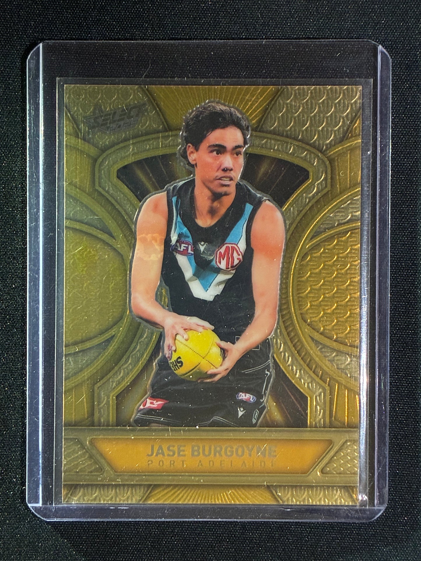 2025 Select Footy Stars JASE BURGOYNE Luminous Dragon Scales Gold Refractor 197/399 #147