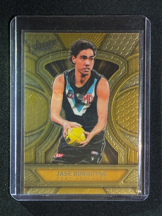 2025 Select Footy Stars JASE BURGOYNE Luminous Dragon Scales Gold Refractor 197/399 #147