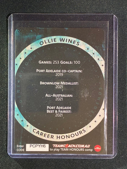 2025 Teamcoach OLLIE WINES Generational Legends #13