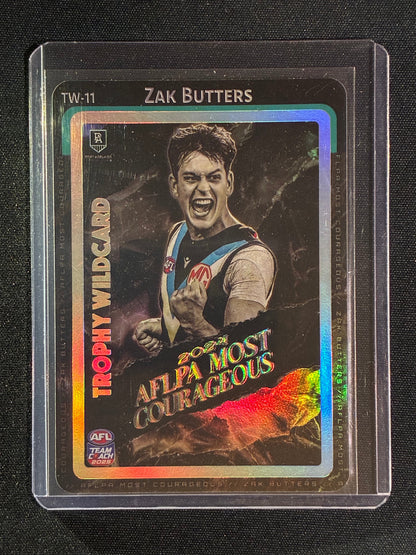 2025 Teamcoach ZAK BUTTERS Trophy Wildcard Silver 2024 AFLPA Most Courageous SP #11