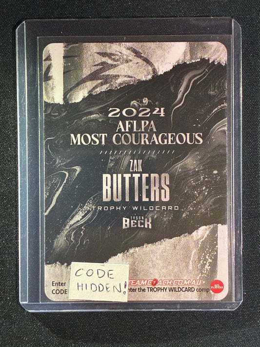 2025 Teamcoach ZAK BUTTERS Trophy Wildcard Silver 2024 AFLPA Most Courageous SP #11
