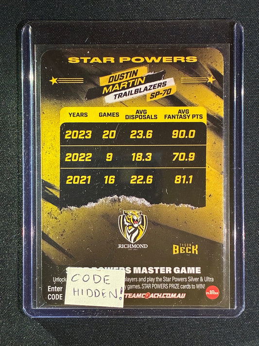 2024 Teamcoach DUSTIN MARTIN Star Powers Trailblazer Team SP #70