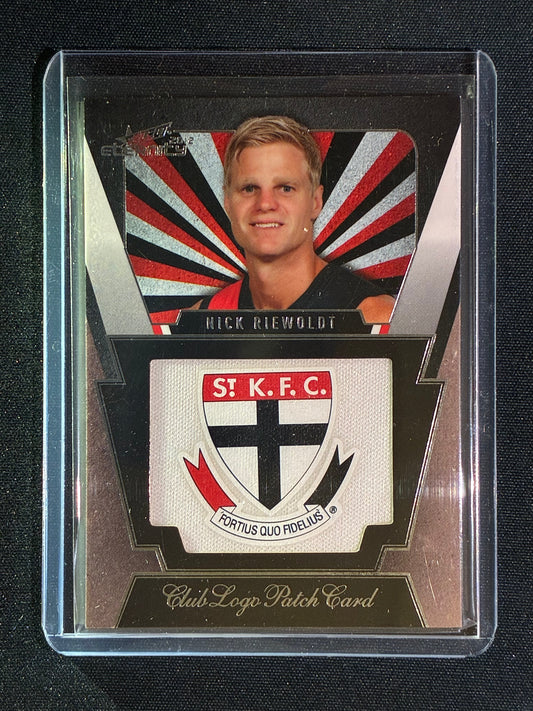 2012 Select Eternity NICK RIEWOLDT Club Logo Patch Card 225/400 #15