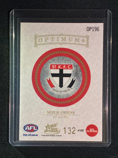 2022 Select Optimum MITCH OWENS Rookie Optimum Plus 132/450 #196
