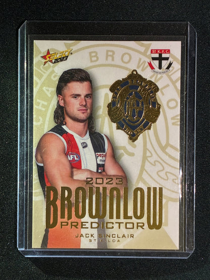 2023 Select Footy Stars JACK SINCLAIR Brownlow Predictor Gold 072/260 #73