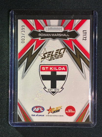 2025 Select Footy Stars ROWAN MARSHALL Luminous Thunderbolt Gold Logo 003/399 #172