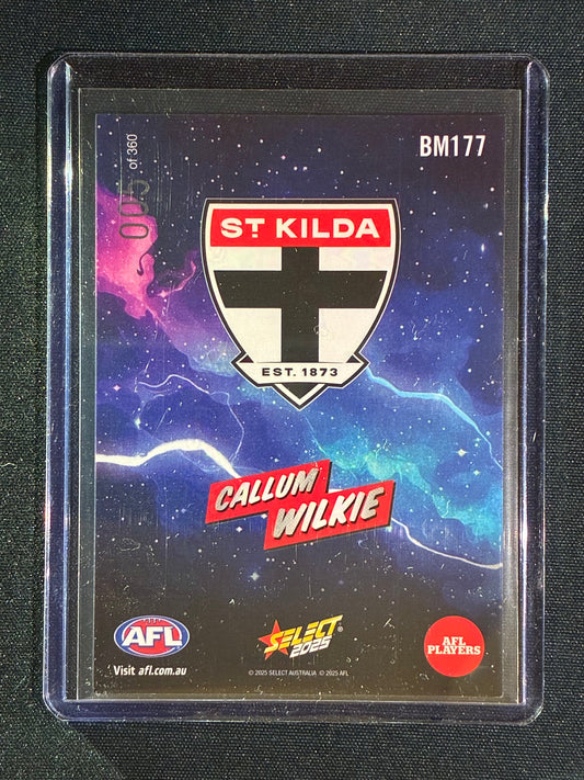 2025 Select Footy Stars CALLUM WILKIE Booom Boom 005/360 #177