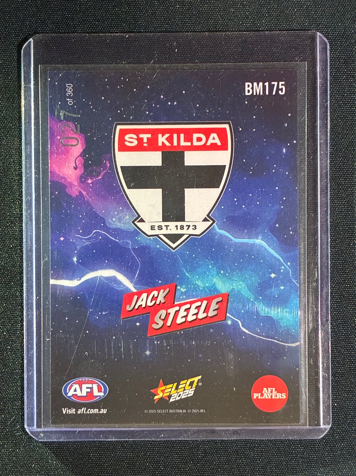 2025 Select Footy Stars JACK STEELE Booom Boom 027/360 #175