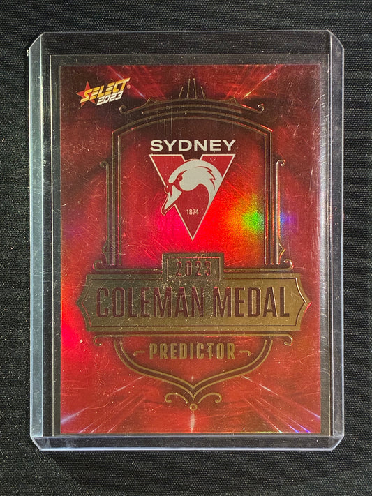 2023 Select Footy Stars SYDNEY SWANS Coleman Medal Predictor Gold 201/260 #16