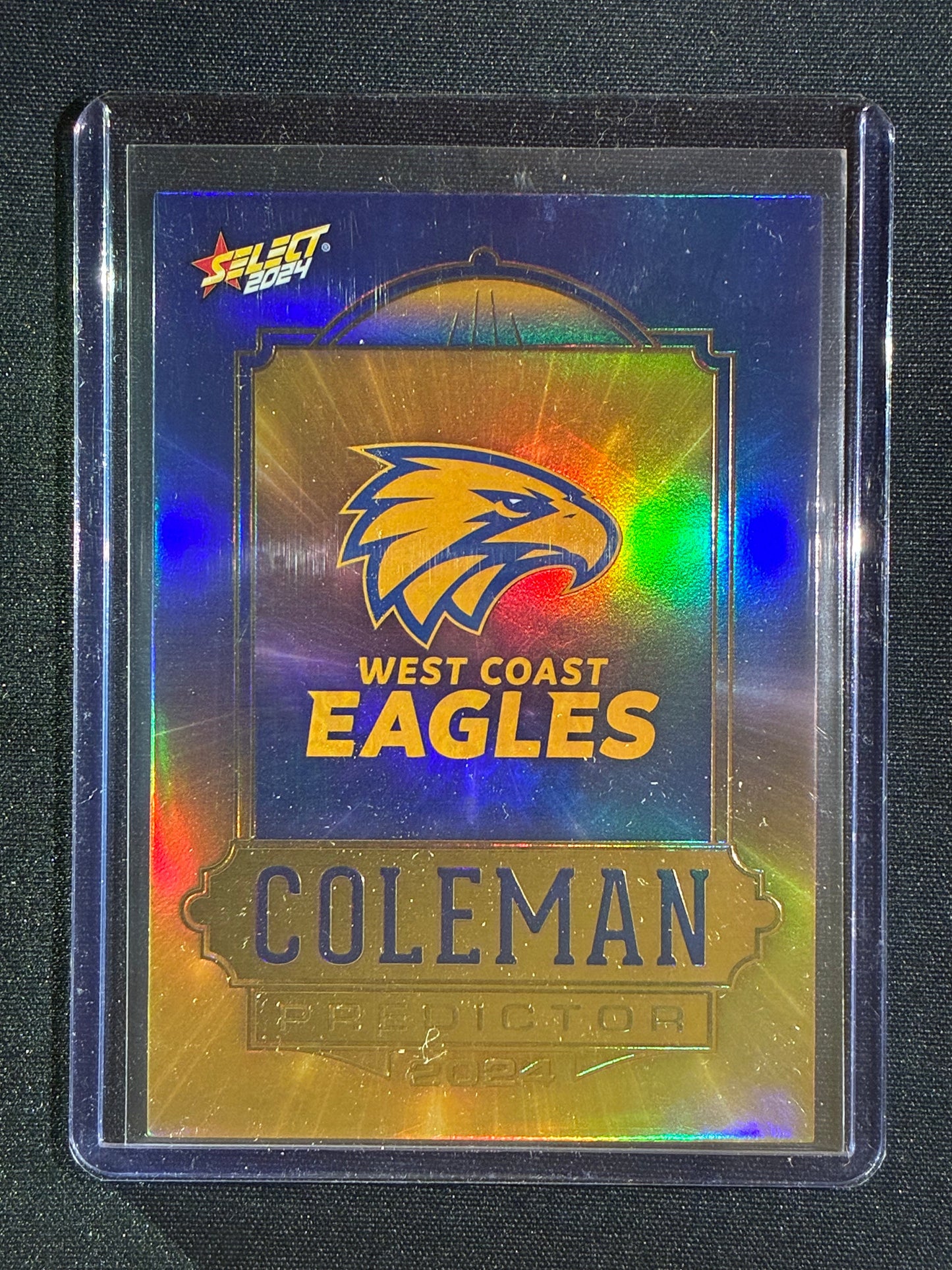 2024 Select Footy Stars WEST COAST EAGLES Coleman Medal Predictor Gold 081/315 #17