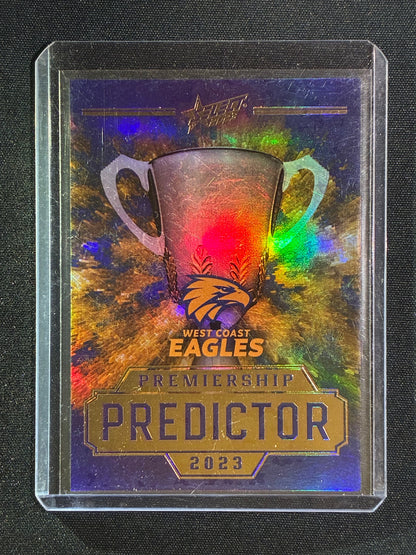 2023 Select Footy Stars WEST COAST EAGLES Premiership Predictor Gold 220/260 #17