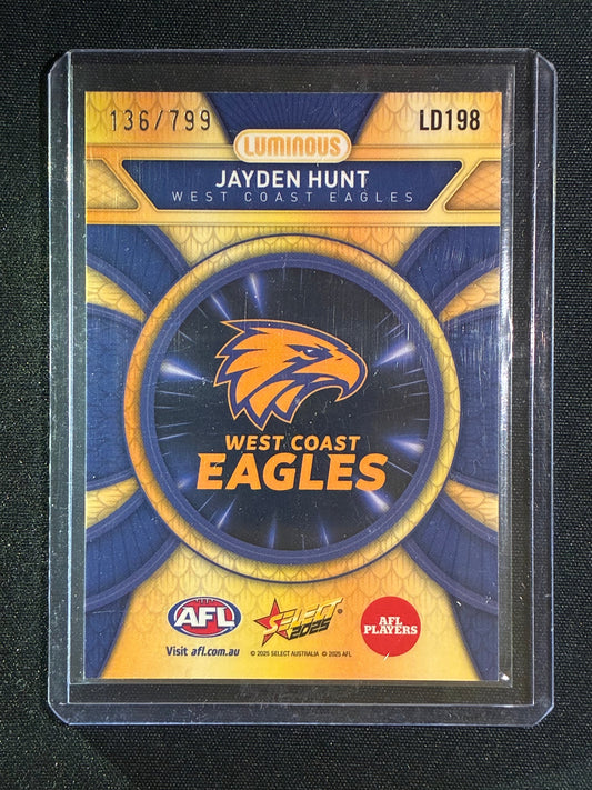2025 Select Footy Stars JAYDEN HUNT Luminous Dragon Scales 136/799 #198